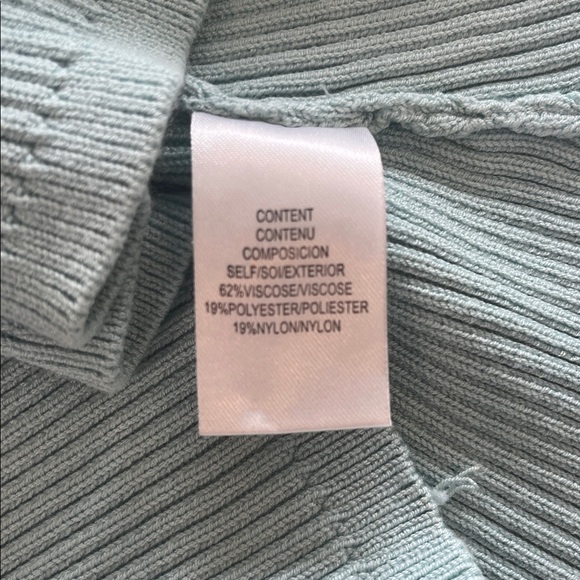 Wayf One-Shoulder Ribbed Tank Top - Light Aqua - Picture 9 of 9